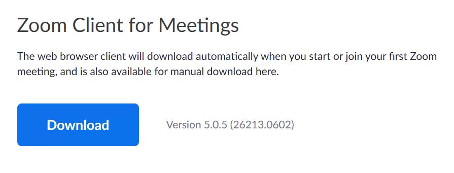 zoom meeting app download for pc